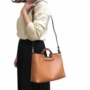 ZARA Trafaluc Brown Faux Leather Bag